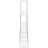  Cijevna polica s pohranom Bijelo 129 x 27 x 132 cm Aluminij | Eponuda.ba