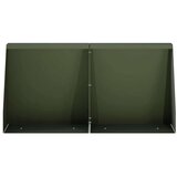  Zadrževanje stene 2 kos 40 x 12 x 50 cm Jeklo Olivno zelena | Shoptok.si