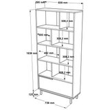 Hanah home polica za knjige On4 w | ePonuda.com
