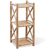 Furnova 3-Nadstropno Stojalo s Policami Bambus, (21933031) | Shoptok.si