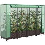  Povišena gredica s pokrovom za staklenik 160 x 40 x 123 cm | shoptok.hr