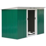Outsunny jeklena vrtna lopa, jeklena vrtna lopa z drsnimi vrati, 280x130x172cm, temno zelena, (20753912) Cene