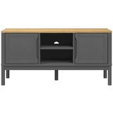 vidaXL TV omarica FLORO siva 114x43x55 cm trdna borovina | Shoptok.si