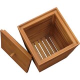  Košara za rublje 30 x 30 x 45 cm od masivne tikovine | shoptok.hr
