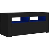 Maison Chic TV omarica - TV stojalo - Televizijska omarica z LED lučkami črna 90x35x40 cm, (21699160) Cene
