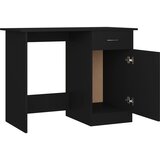  Radni stol crni 100 x 50 x 76 cm od konstruiranog drva | shoptok.hr