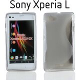  Gumijasti / gel etui S-Line za Sony Xperia L - sivi Cene