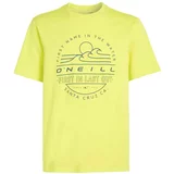 O'neill Majica neonsko žuta / siva