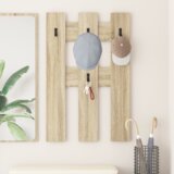 vidaXL Vješalica za kapute na zidu sonoma hrast 65 x 3 x 100 cm | shoptok.hr