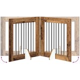  Vrata za pse s postoljem 4 pcs Staro drvo 80 x 80 cm | Eponuda.ba