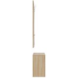  3-u-1 set ormarića za cipele od hrasta sonoma, inženjerski drvo | shoptok.hr