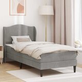  Okvir za krevet 2 kom. Svjetlosiva 90 x 190 cm Baršun - Svjetlosiva 90 x 190 cm Cijene