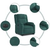 Električni naslonjač na podizanje tkanina tamnozeleni | shoptok.hr