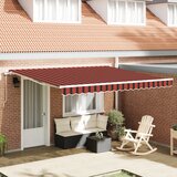 vidaXL ročna retraktibilna tenda Antracit 350x250 cm Cene