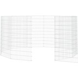  Ograđeni prostor za životinje slobodnog uzgoja s 12 panela 54 x 100 cm pocinčano željezo | shoptok.hr