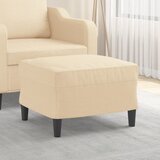 vidaXL Stolček za noge krem 60x50x41 cm blago Cene