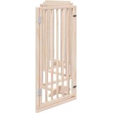 vidaXL Vrata za pse s vratašcima 6 panela sklopiva 300 cm drvo topole | shoptok.hr
