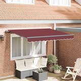 vidaXL Skrovita tenda Burgundska crvena i Antracit | shoptok.hr