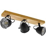 Eglo stropni reflektor Gatebeck, 3 x E14, drvo/crna, 59 cm, 49078 Cijene