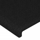  LED uzglavlje crno 203 x 16 x 118/128 cm od tkanine | shoptok.hr