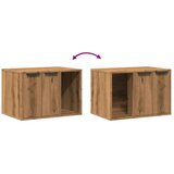 vidaXL kutija z mačji pijesak boja hrasta 60x40x40cm konstruirano drvo | shoptok.hr