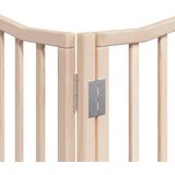  Vrata za pse s vratašcima 8 panela sklopiva 640 cm drvo topole | shoptok.hr