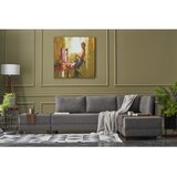 Atelier Del Sofa Fly Right ugaona garnitura na razvlačenje 210 × 280 cm, braon | Eponuda.com