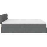  Otomanski okvir kreveta s madracima tamnosivi 200x200cm tkanine | shoptok.hr