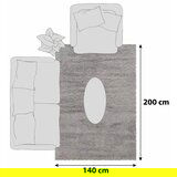 XXXL Preproga Fluffy, 140x200cm, Bež | Shoptok.si