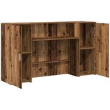  Sprejemna miza starinski les 180x50x103,5 cm inženirski les | Shoptok.si