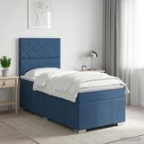  Boxspring krevet s madracem Plava 90 x 200 cm Tkanina | shoptok.hr