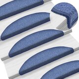 Prostirke za stepenice 15 kom 56x17x3 cm plave poluokrugle | shoptok.hr