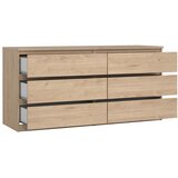 Tvilum Komoda v hrastovem dekorju v naravni barvi 154x76x50 cm Naia – | Shoptok.si