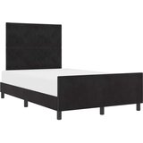  Krevet s opruga kutije s uzglavljem Crna 120 x 200 cm Baršun | shoptok.hr