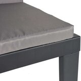 vidaXL Ležalnik z blazinami antraciten PP | Shoptok.si