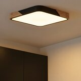  Brilagi - LED prigušiva svetiljka PILANA LED/60W/230V hrast/crna 56x56 cm + daljinski upravljač | Eponuda.com