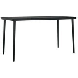  5-dijelni vrtni blagovaonski set s jastucima od crnog | Eponuda.com
