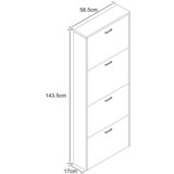 MID.YOU Omara Za Čevlje Sulos L, Bela | Shoptok.si