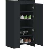 vidaXL Omarica za čevlje črna 52x37,5x100 cm inženirski les | Shoptok.si