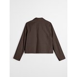 Sinsay Pamučna jakna s ovratnikom i twill završnom obradom | shoptok.hr