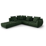 Micadoni Temno zelena kotna sedežna garnitura (levi kot/v obliki črke L) Bloom – Home | Shoptok.si