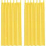 vidaXL Voile zavese z zankami 2 kosa rumene 140x245 cm, (5000298186) | Shoptok.si