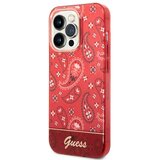 Guess Ohišje za Apple iPhone 14 Pro Max TPU Bandana, Rde?a, (21244345) Cene