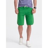 Ombre Men's rounded leg sweat shorts - green | shoptok.hr