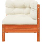  Kutna vrtna sofa s jastucima voštano smeđa od borovine | shoptok.hr
