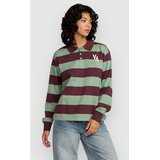 Rvca Rugby Majica z dolgimi rokavi sea green | Shoptok.si