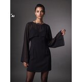 Sinsay Mini haljina s viskozom i poluprozirnim ogrtačem | shoptok.hr