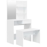  Set toaletni stolić svjetlima sjajni bijeli 74 5x40x141 cm | shoptok.hr