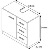 MID.YOU omarica za pod umivalnik zalo xl, bela | Shoptok.si