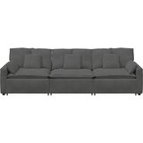  Modularna sofa s jastucima tamno siva | shoptok.hr